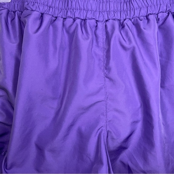 Medium DOM *READ Purple Green Activewear Shorts Womens Athletic Running Neon - Picture 8 of 9